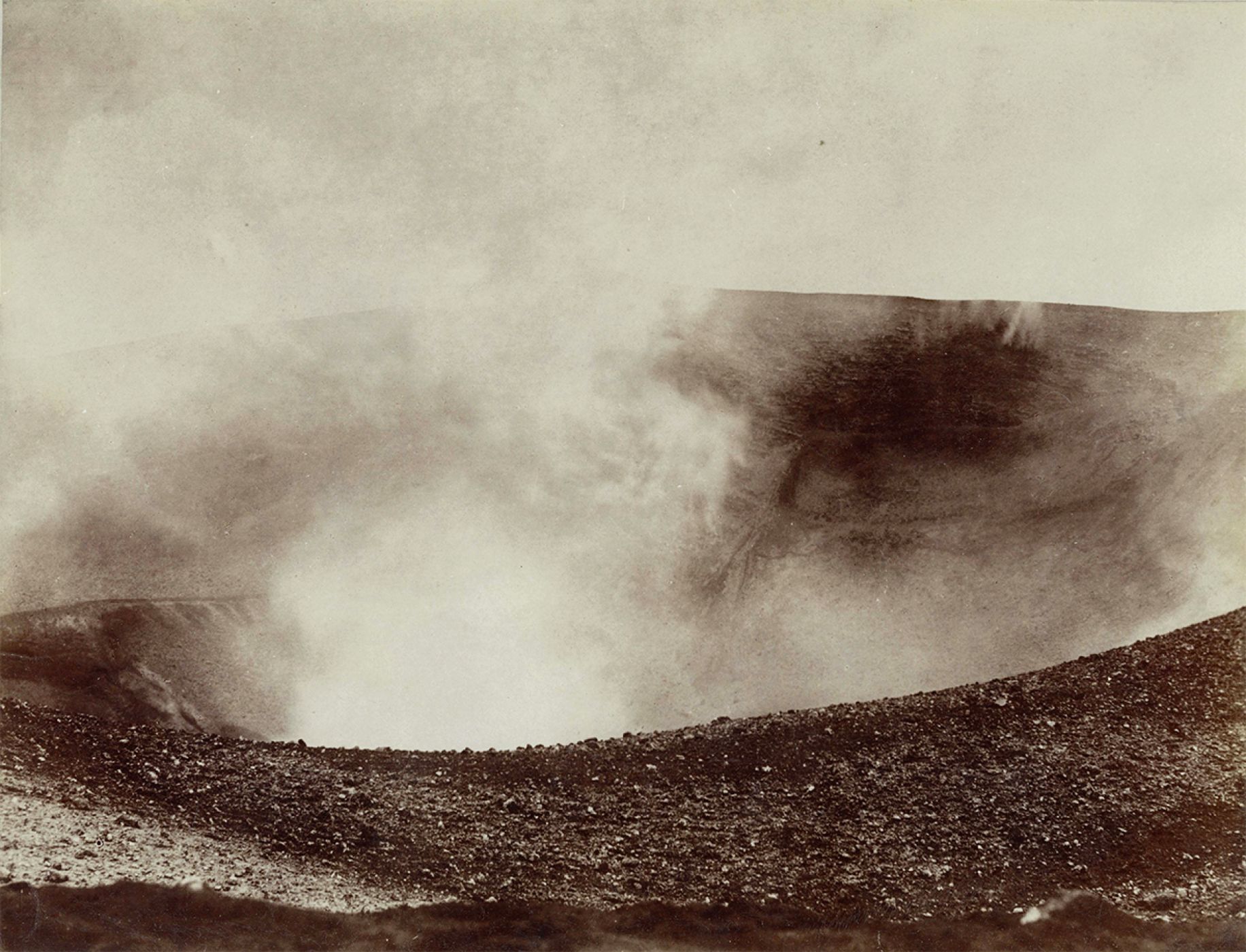 Anonymous, “Il cratere del Vesuvio”, 1880 ca.