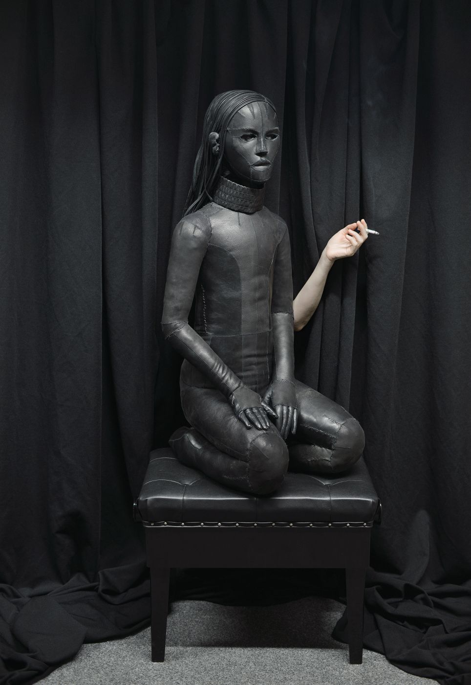 Aneta Grzeszykowska, “Self-Portrait with Untitled (Skin Doll) (from “Private Archive" series)”, 2016