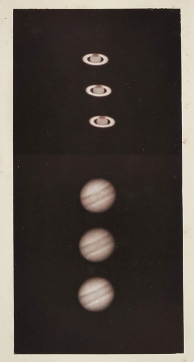 Paul-Pierre and Prosper Henry, “Saturne et son anneau, Jupiter”, 1886