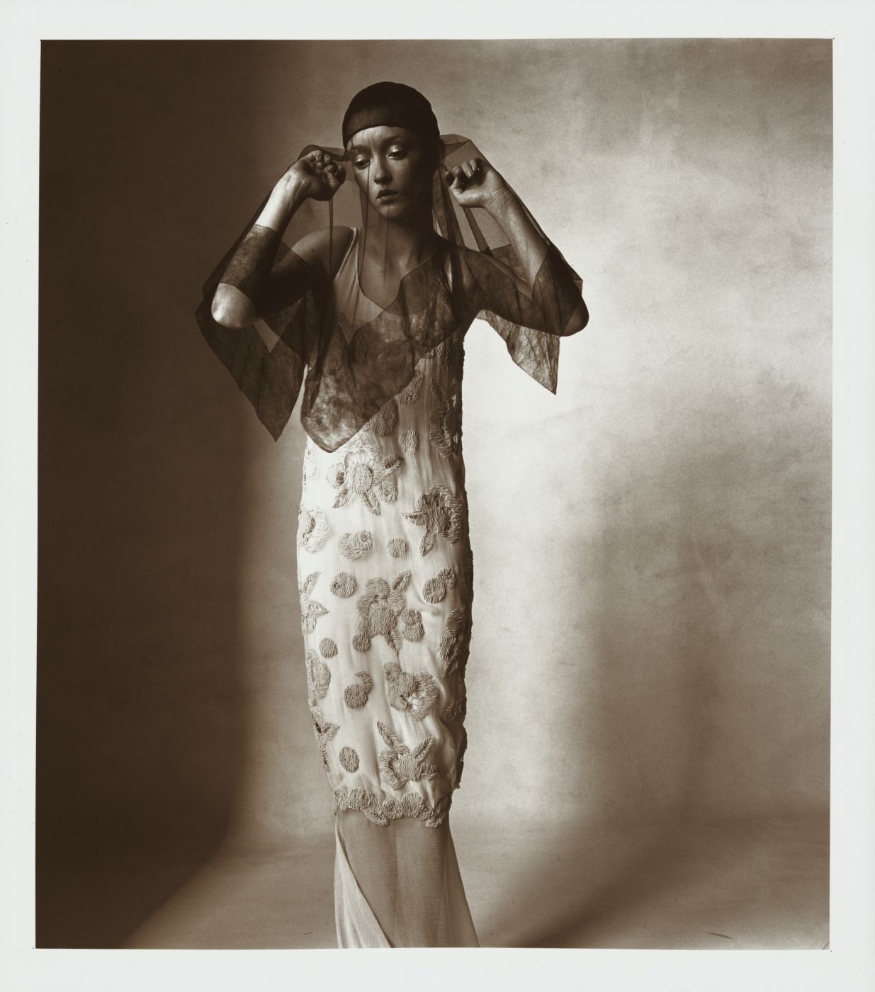 Irving Penn, “Chanel Embroidered Dress”, 1998