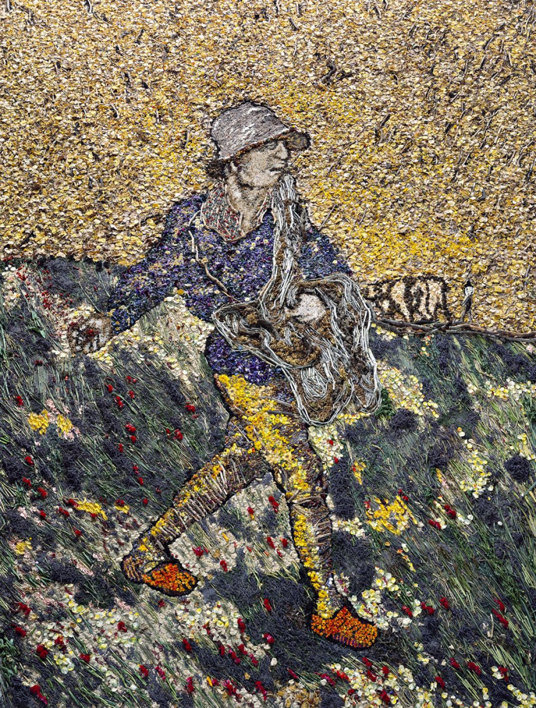 Vik Muniz, “The sower, after Van Gogh”, 2011