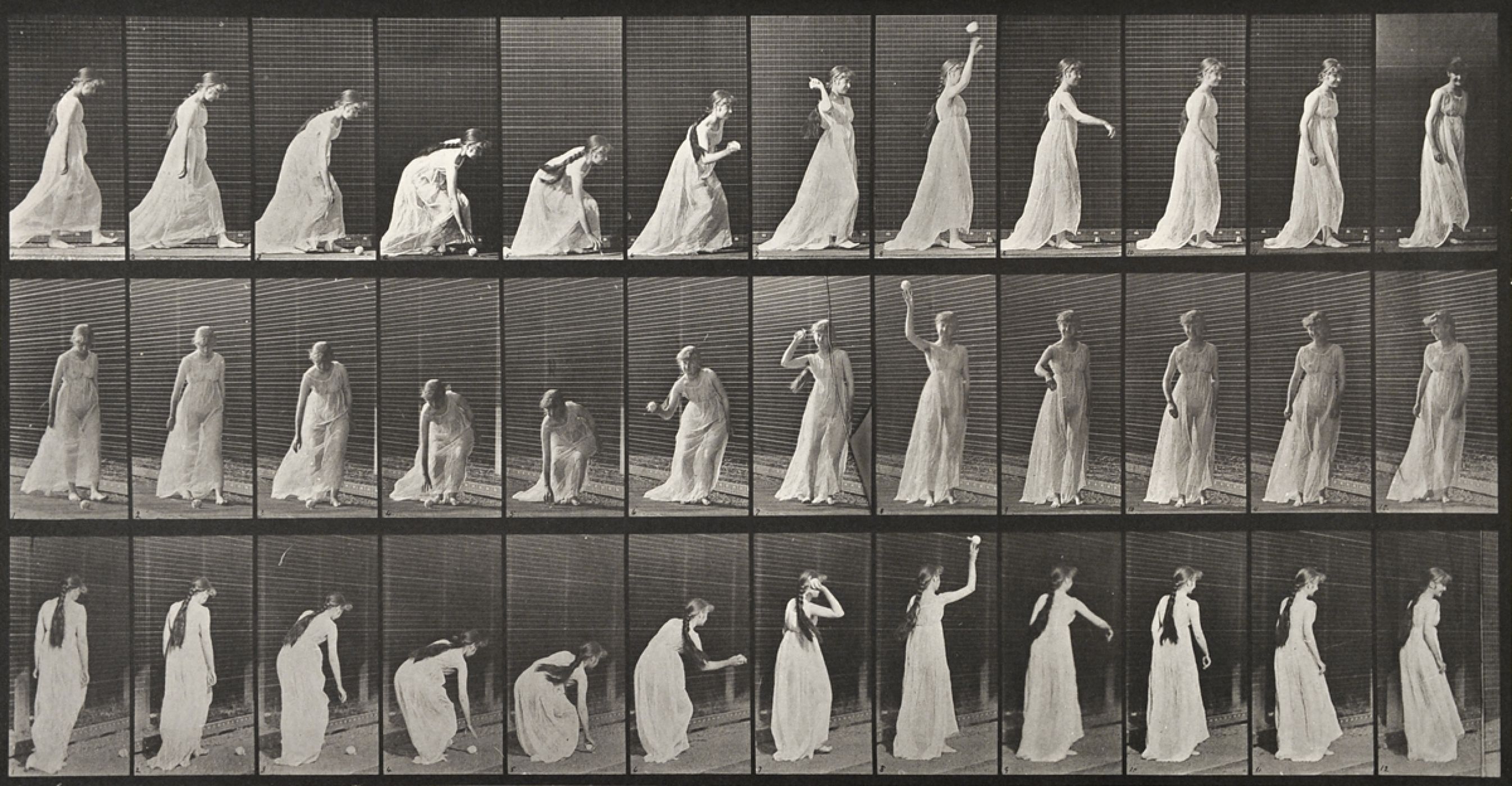 Eadweard Muybridge, “Femme à la balle”, 1887