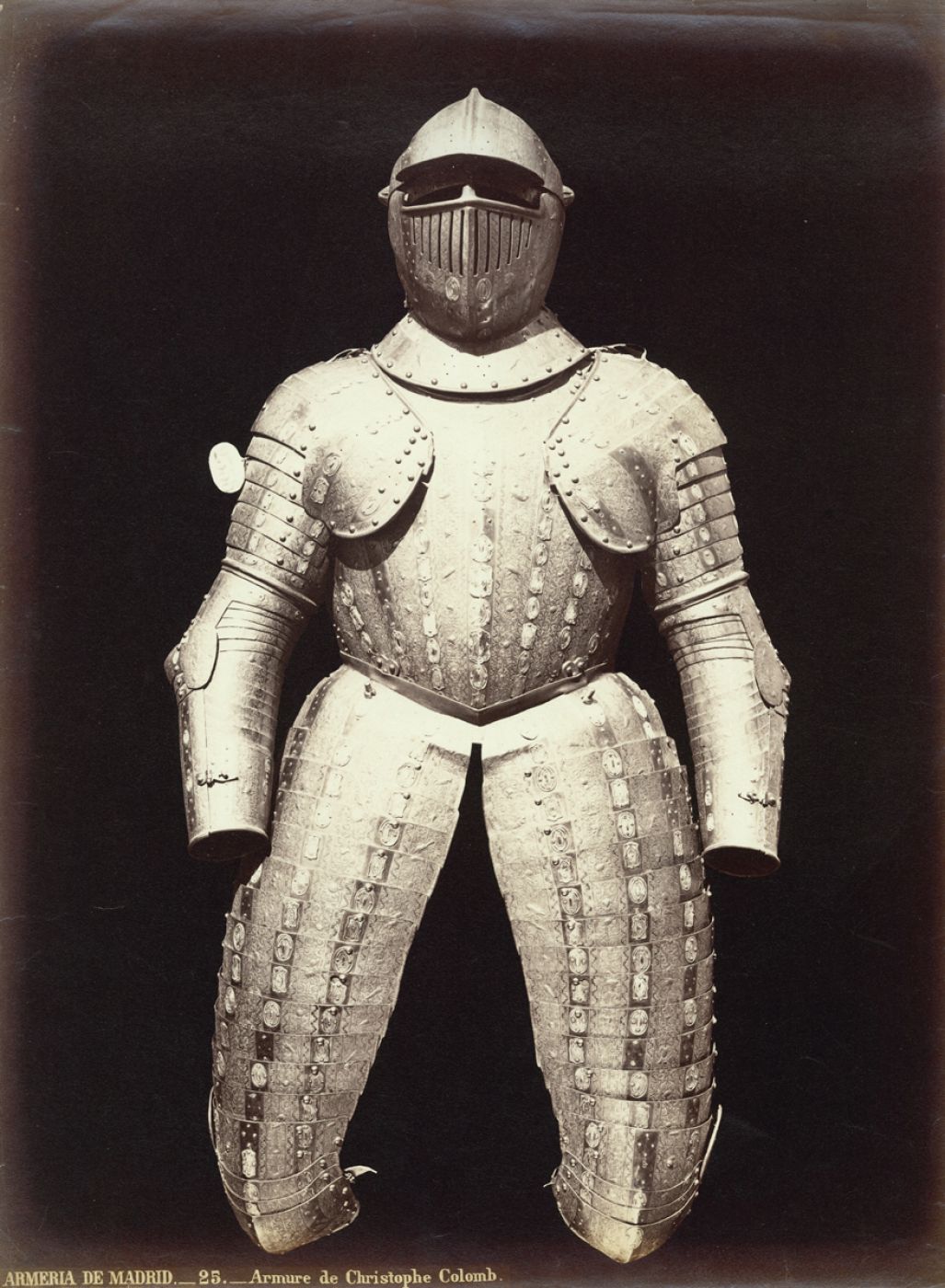 Jean Laurent, “Armour of Cristoforo Colombo”, 1870 ca.