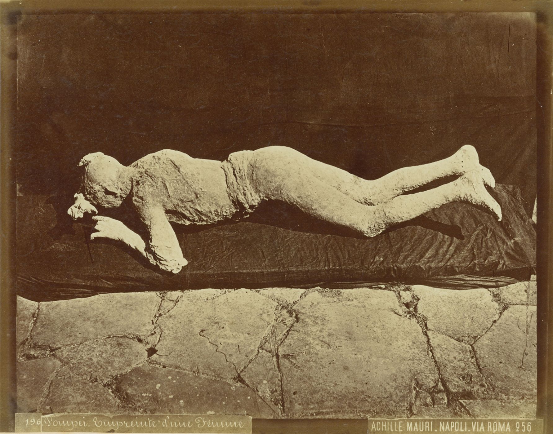Achille Mauri, “Pompei, Empreinte d’une Femme”, 1880 ca.